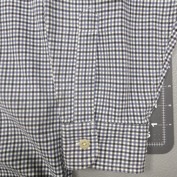 Vintage Abercrombie Fitch Shirt Large Check Plaid Relaxed Fit 90s Button-down - Picture 2 of 11